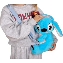 Toysme Stitch Peluş Omuz Çantası - Sevimli Mavi Tasarım
