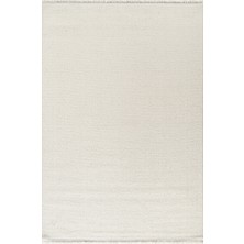 Stockholm %100 Polyester Yumuşak Dokulu Bukleli Dokuma Makina Halısı Oturma Odası Salon Mutfak Halısı Beyaz Yolluk