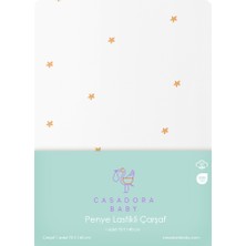 Casadora Baby Stars 100% Pamuk Penye Lastikli Bebek Çarşafı - 70X140X20 cm