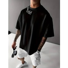 Amor Man Büyük Beden Özel Tasarım New York Cıty Baskılı Oversize Sokak Modası Erkek Battal T-Shırt