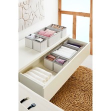 Gri Çizgili Çekmece Içi Organızer Set - DDLC-177