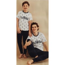 Mnk Baby & Kids Erkek Çocuk Kısa Kol , Uzun Pantolonlu Penye Pijama Takım M00679
