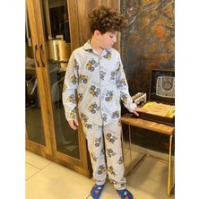 Mnk Baby & Kids Erkek Çocuk Baskılı Baskılı Penye Pijama M00667