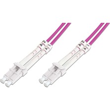 Beek LC-LC Fiber Optik Patch Kablo, Multimode OM 4 50/125 Duplex, 3.0mm, LSZH, 15 metre