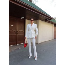 Esra Helvacı Vatkalı Ceket Pantolon Takımı