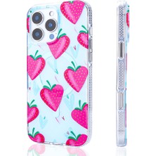 Tekno Grup Apple iPhone 14 Pro Max Uyumlu Kılıf Magsafe Şarj Özellikli Stilo Kapak-Pembe-Mavi