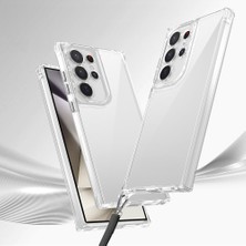 Tekno Grup Galaxy S25 Ultra Uyumlu Kılıf Airbagli Takılabilir Askı Aparatlı Snap Silikon Kapak-Şeffaf