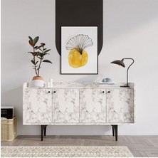 DECORMET DECORMET NAVİ KONSOL CARRARA MARBLE