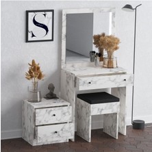 DECORMET DECORMET NİCE MAKYAJ MASASI CARRARA MARBLE