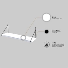 DECORMET DECORMET Armoni Raf Seti 1 Raflı 200X720 Beyaz 015 0010 020 020 50