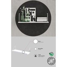 DECORMET DECORMET Armoni Raf Seti 200X200X720 Metal Beyaz+Ahşap P.Beyaz 015 0010 020 020 76