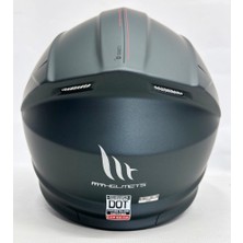 mt Kask mt Genesis Sv Çene Açılır Kask Mat Anthracite Grey