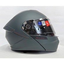 mt Kask mt Genesis Sv Çene Açılır Kask Mat Anthracite Grey
