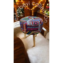 Beylerbeyi Coco Puf, Düz Kumaş,3 Ayak,oturma Odası, Makyaj Masası Pufu