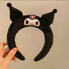 Opulent Accessories Kuromi Taç , Sevimli Karikatür Saç Bandı, Yumuşak Peluş Kuromi Taç Toka,kızlar Için Sevimli Saç Stil