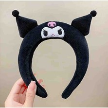 Opulent Accessories Kuromi Taç , Sevimli Karikatür Saç Bandı, Yumuşak Peluş Kuromi Taç Toka,kızlar Için Sevimli Saç Stil