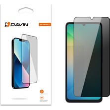 Davin Samsung Galaxy A06 Için Yanlardan Görünmeyen 5d Sert Privacy Cam Ekran Koruyucu