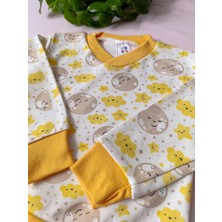 Minilkabebe Ay ve Bulut Desen Çocuk Pijama Takımı Pamuklu