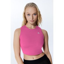 Ed 2343-03 Barty Dry-Touch Crop Kolsuz Kadın Üstü Barbie Pembe