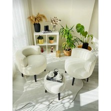 Beylerbeyi Çay Seti Ikili Koltuk Berjer ve Puf Takımı (Salon, Balkon, Ofis) 3 Lü Takım