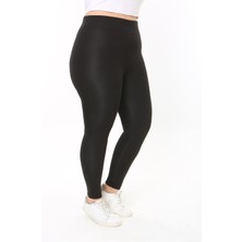 Kadın Büyük Beden Kışlık Şardonlu Dalgıç Tayt