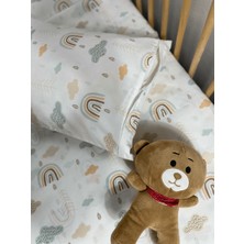 Ozz Baby Nevresim Takımı Gökkuşağı Temalı, Fermuarlı, %70 Pamuk %30 Polyemid , 100X150 Bebek Nevresim Takımı