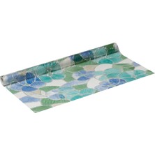 D-C-Fix 176-0213 Mavi Çiçekli Kendinden Yapışkanlı Cam Vitray Folyo (45  cm  x 1 Mt)