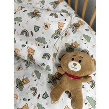 Ozz Baby Nevresim Takımı Hayvan Temalı, Fermuarlı, %100 Pamuk , 100X150 Bebek Nevresim Takımı