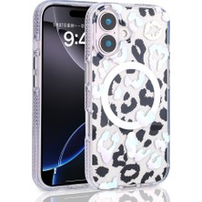 Musal iPhone 16 Plus Kılıf Magsafe Şarj Özellikli Desenli Leopar Jago Kapak