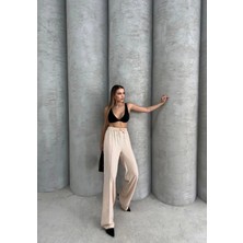 Kazax Çımalı Keten Pantolon