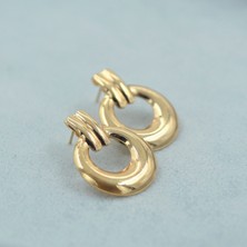 Ens Jewelry Çelik  Gold Küpe