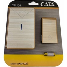 Cata Zil CT-104 Beyaz Işıllı Zil