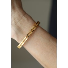 Yenigün Kuyumculuk 14 Ayar Altın Ikili Ajda Görünümlü Kelepçe