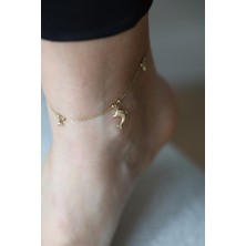 Yenigün Kuyumculuk 14 Ayar Altın Yunus Detaylı Sallantılı Halhal