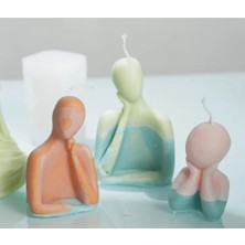 Ipek Hobi Anne Baba Çocuk 3 Lü Set Taş ve Mum Silikon Kalıp Seti