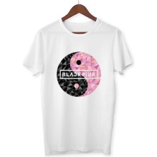 Alpşan Ticaret Blackpink Tişört Çocuk Yetişkin Beyaz T-Shirt  Çocuk Black Pink