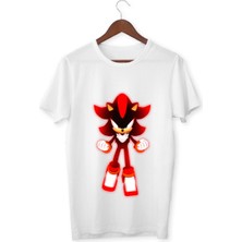 Alpşan Ticaret Socin Siyah Tişörtleri Beyaz  T-Shirt Sonic Çocuk Yetişkin Tişört