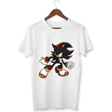 Alpşan Ticaret Sonic Tişört Siyah Sonic Sonik Tişört Beyaz Çocuk Yetişkin T-Shirt