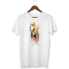 Alpşan Ticaret Baskılı Bayaz Tişört Yetişkin/çocuk Beyaz T-Shirt