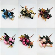 Ipek Hobi Bordo Şakayık Gül Demeti