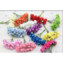 Ipek Hobi Fuşya Kağıt Gül 144'LÜ Paket