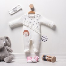 Annora Baby Püsküllü Kız Bebek Tulumu