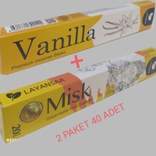 Tedi Sanat Layansaa 2' Li Çubuk Tütsü Musk -Vanilya (2 x 20=40 Adet)