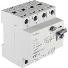 Sigma - 4p 32A 30MA 6ka Trifaze Kaçak Akım Koruma Rölesi SHM4032030