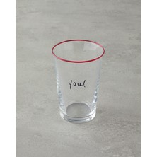 English Home Heart Cam 3'lü Bardak 290 ml Kırmızı