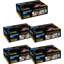 Dolphin Çok Amaçlı Siyah Nitril Eldiven (S) 100lü Paket 5 Adet (Gıdaya Uygun)
