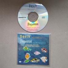 Bruch - Violin Concerto No:1–  Paganini - Concerto For Violin No:5 -  1996 CD Cartoon Sleeve