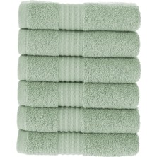 Maura Home Tomurcuk %100 Pamuk 6'lı Mutfak Havlusu | 30x50 Cm | Buz Yeşili