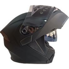 Rs2 Kask Çene Açılır Vizörlü Mat Siyah Rs2 Ece 2206 Belgeli M Beden