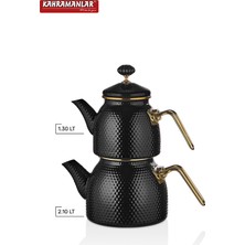 Prime Black Emaye Çaydanlık